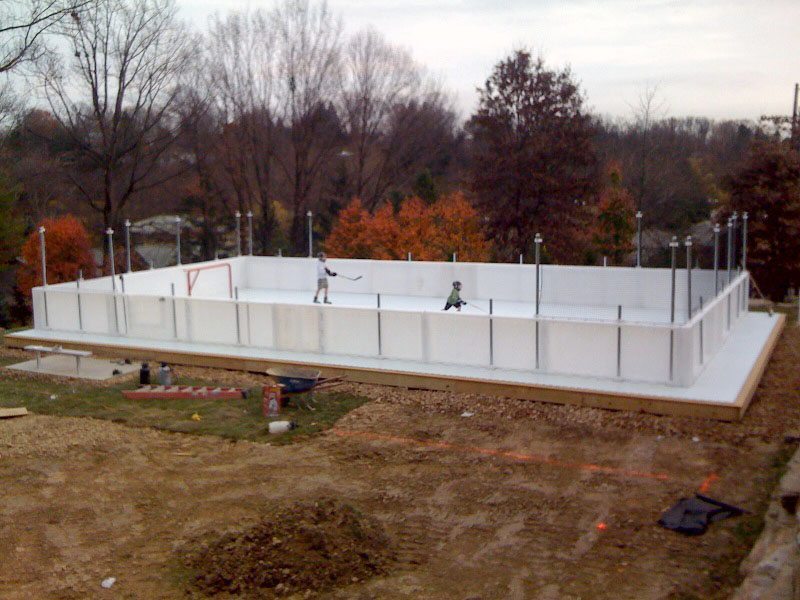 back yard hockey rink