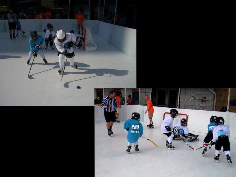 Youth hockey game