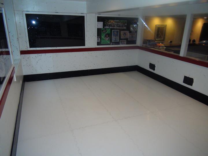 indoor hockey practice room