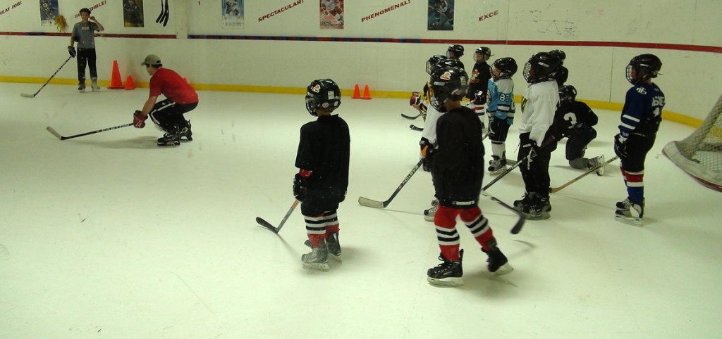 Youth hockey training